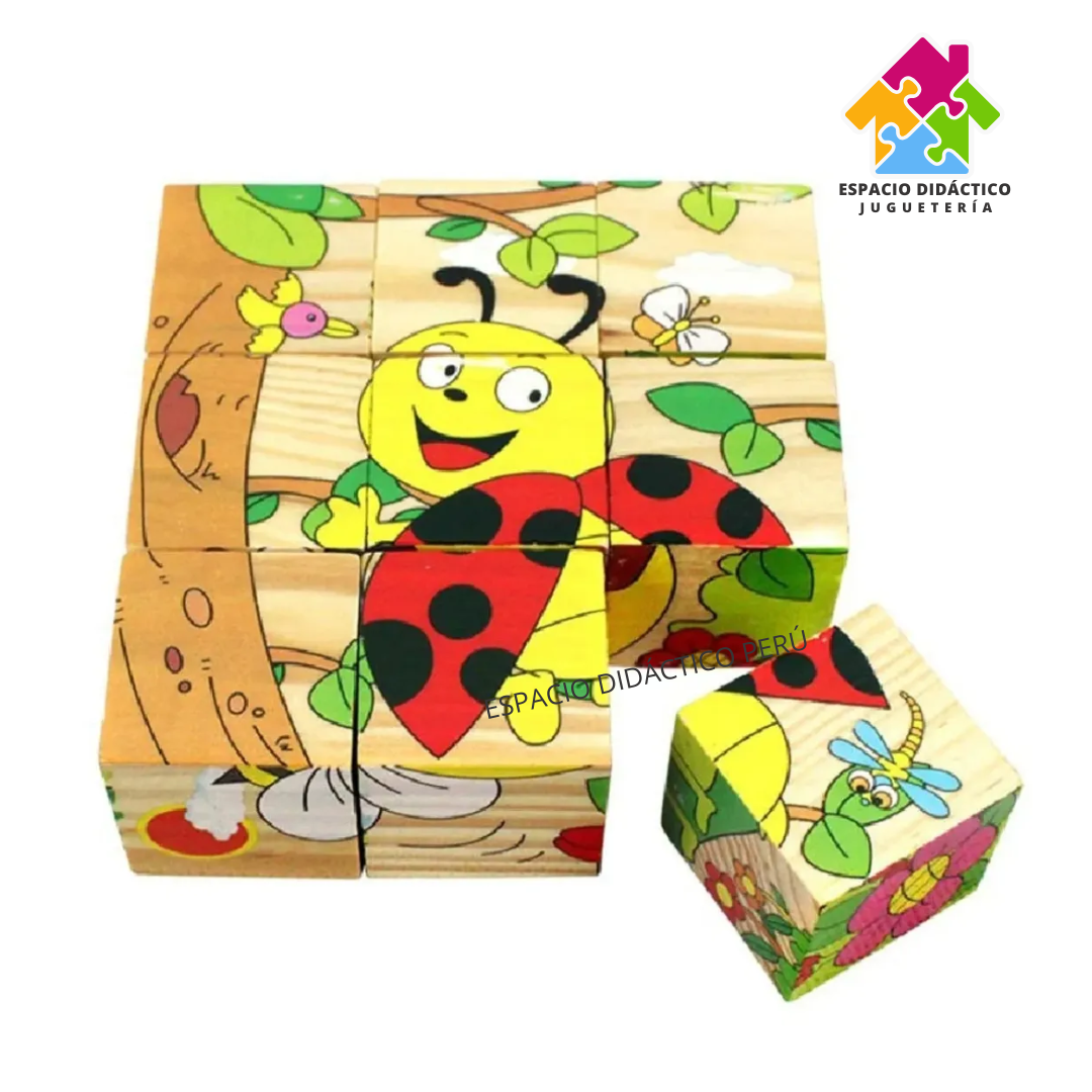 ROMPECABEZAS CUBOS X 9 PCS - Imagen 3