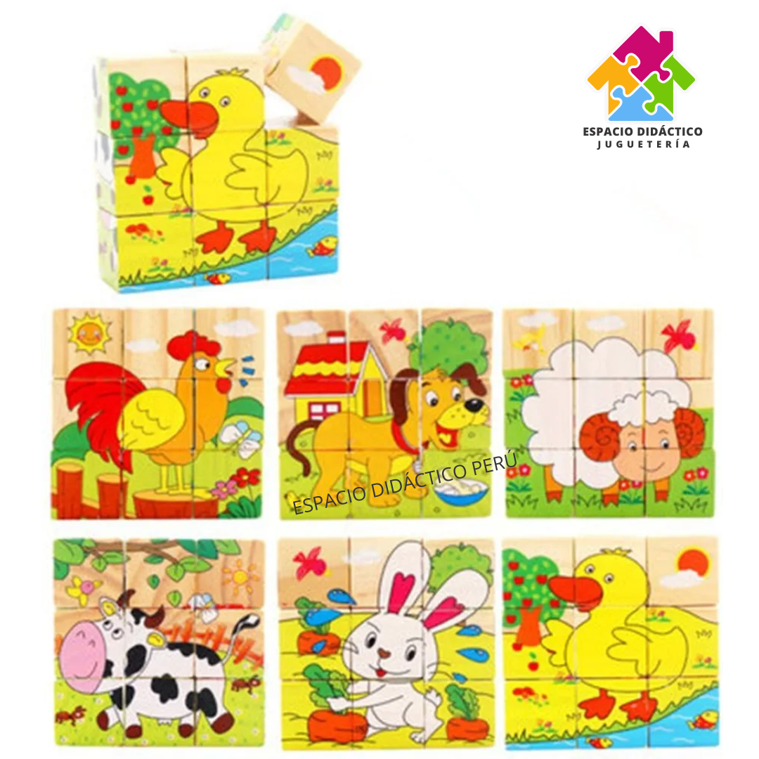 ROMPECABEZAS CUBOS X 9 PCS - Imagen 2