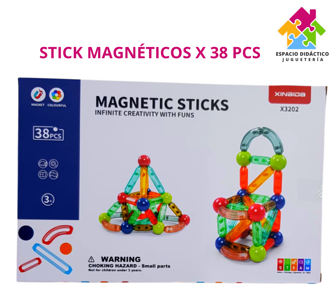 IMANTADOS 38 PCS TRANSPARENTES