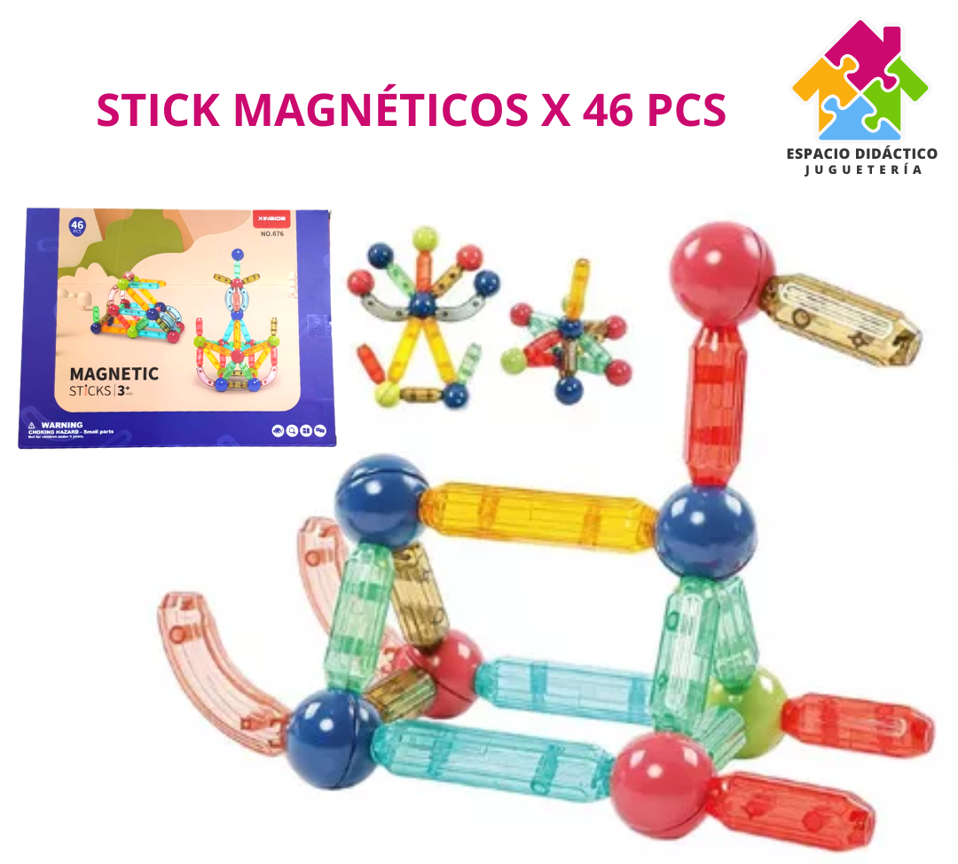 IMANTADOS 46 PCS TRANSPARENTES