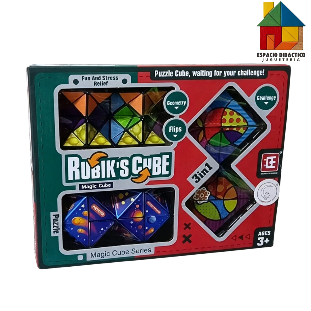 MAGIC CUBE SERIES X 3 PCS / RUBIKS CUBE - Imagen 2